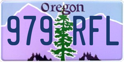 OR license plate 979RFL