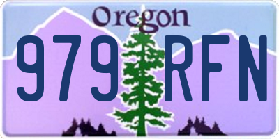 OR license plate 979RFN