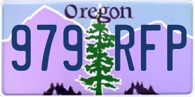 OR license plate 979RFP