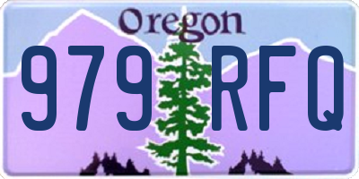 OR license plate 979RFQ