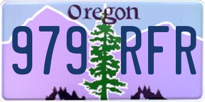 OR license plate 979RFR