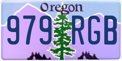 OR license plate 979RGB