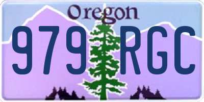 OR license plate 979RGC