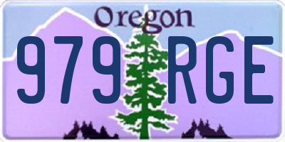 OR license plate 979RGE