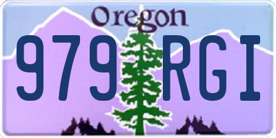 OR license plate 979RGI