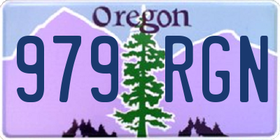 OR license plate 979RGN
