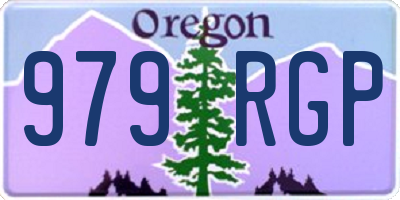 OR license plate 979RGP