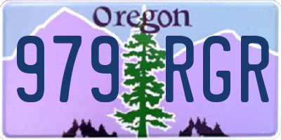 OR license plate 979RGR