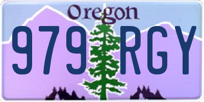 OR license plate 979RGY
