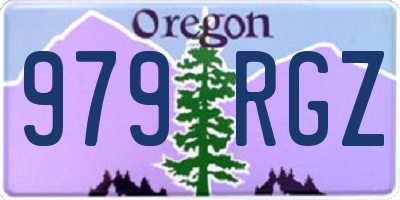 OR license plate 979RGZ