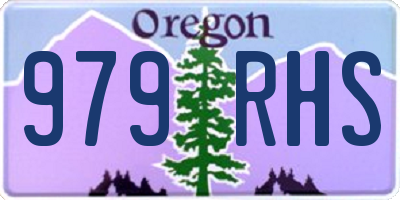 OR license plate 979RHS
