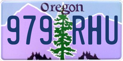 OR license plate 979RHU