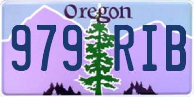 OR license plate 979RIB