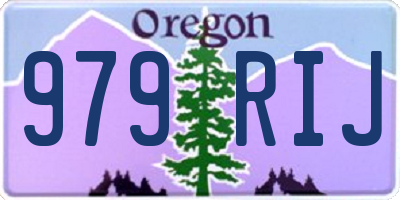 OR license plate 979RIJ