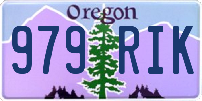 OR license plate 979RIK