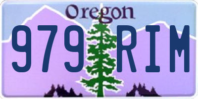 OR license plate 979RIM