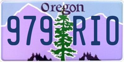 OR license plate 979RIO