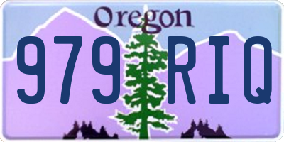 OR license plate 979RIQ