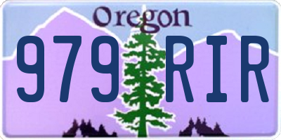 OR license plate 979RIR