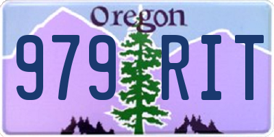 OR license plate 979RIT