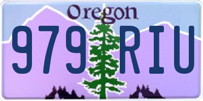 OR license plate 979RIU