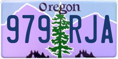 OR license plate 979RJA