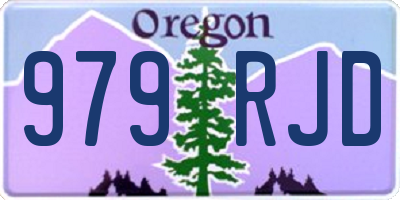 OR license plate 979RJD