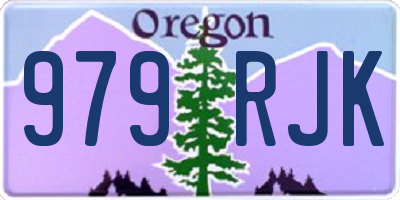 OR license plate 979RJK
