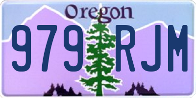 OR license plate 979RJM