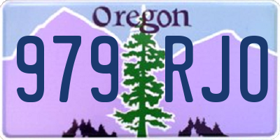 OR license plate 979RJO