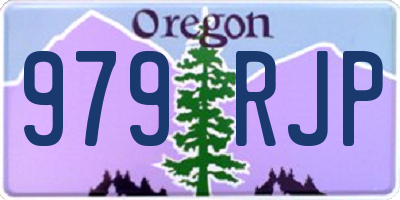 OR license plate 979RJP