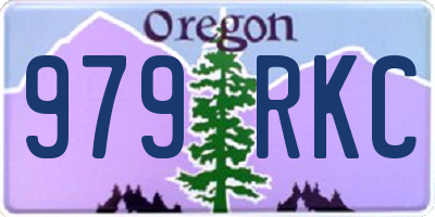OR license plate 979RKC