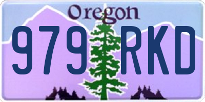 OR license plate 979RKD