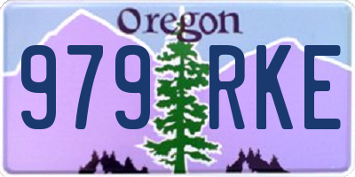 OR license plate 979RKE