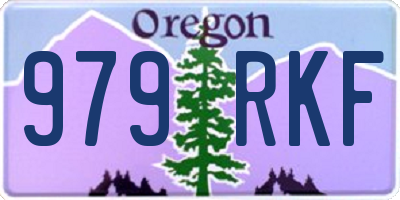 OR license plate 979RKF