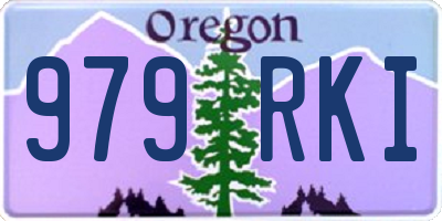 OR license plate 979RKI