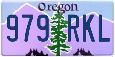 OR license plate 979RKL