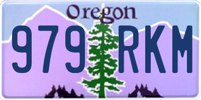OR license plate 979RKM
