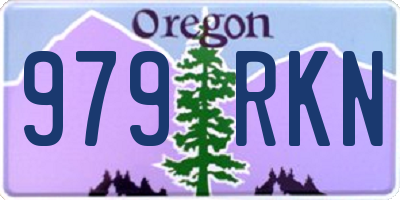 OR license plate 979RKN