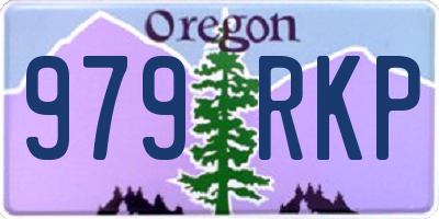 OR license plate 979RKP