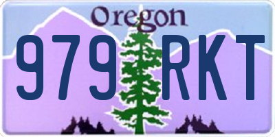OR license plate 979RKT