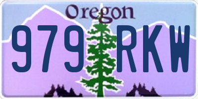 OR license plate 979RKW