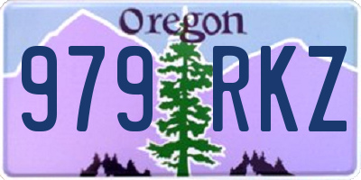 OR license plate 979RKZ