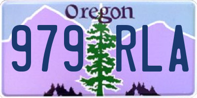 OR license plate 979RLA