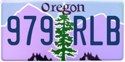OR license plate 979RLB