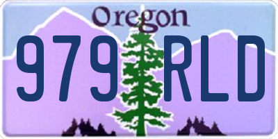 OR license plate 979RLD