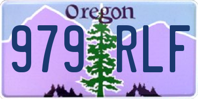 OR license plate 979RLF