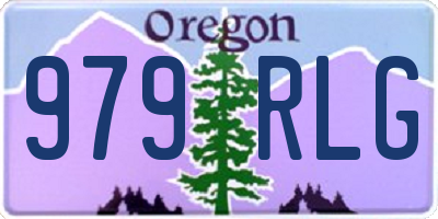 OR license plate 979RLG