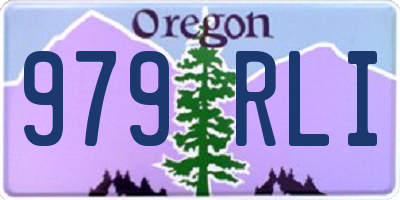 OR license plate 979RLI