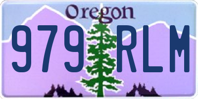OR license plate 979RLM